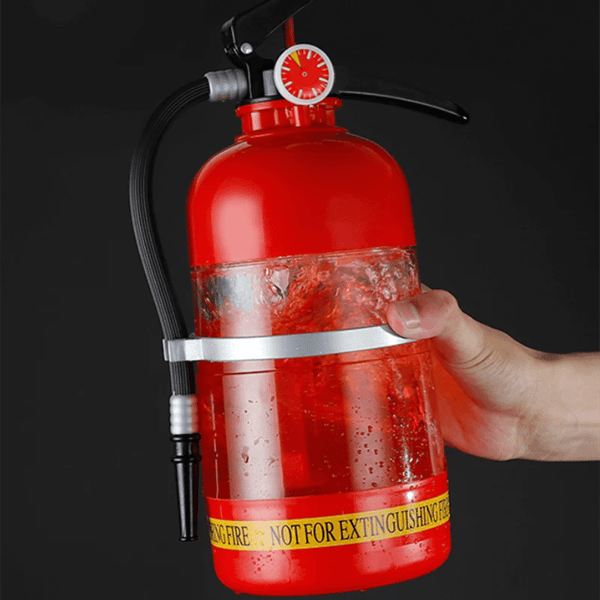 🍻Bierspänder im Feuerlöscher-Design - 2L Handdruck-Zapfanlage aus Acryl | Partydekoration, Bars & Public Viewing