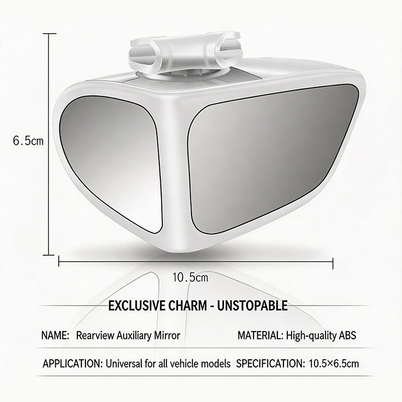 🚗 50% DE RÉDUCTION! 🛡️ Rétroviseur angle mort – Double objectif, 360° & vue trottoir ✨