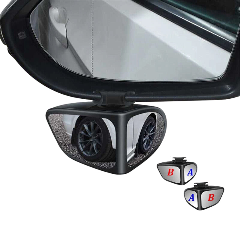 🚗 50% DE RÉDUCTION! 🛡️ Rétroviseur angle mort – Double objectif, 360° & vue trottoir ✨