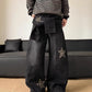 Baggy-Jeans mit Stern-Applikation