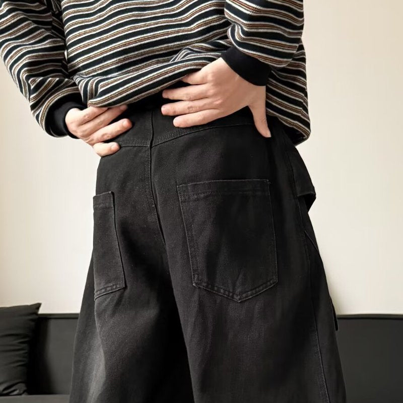 Baggy-Jeans mit Stern-Applikation