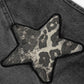 Baggy-Jeans mit Stern-Applikation