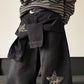 Baggy-Jeans mit Stern-Applikation