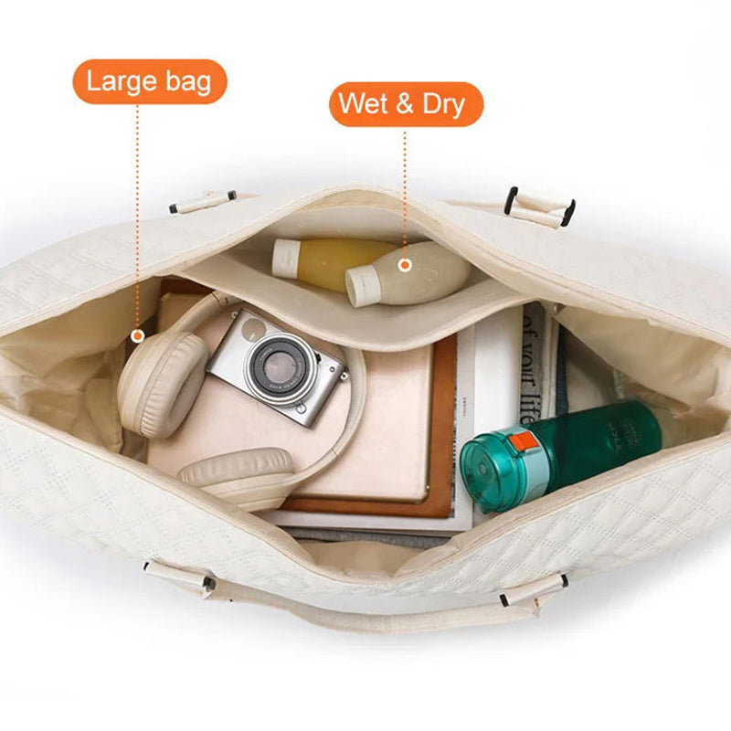 Reisetaschen-Set mit großem Fassungsvermögen und Trennung für nasse und trockene Wäsche