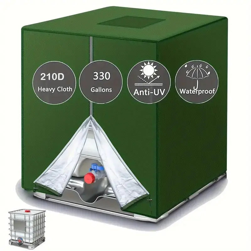 🛢️ 50% RABATT! ⏰ IBC-Tankabdeckung (1000 l) – Wetterfest, wasserdicht & UV-Schutz – Schützt vor Staub, Regen & Sonne – perfekt für die Lagerung im Freien ☀️✨