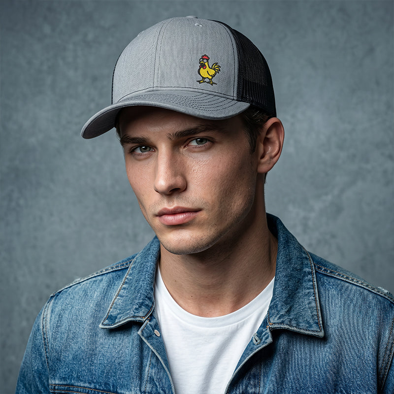 💐50% RABATT! Witzige Hühnchen-Stickerei Snapback-Cap – über 50.000 verkauft & trendiges Design 🧢🔥 【Nur noch begrenzt verfügbar】