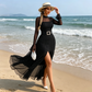 🌞NEU: Sommerkollektion mit bis zu 50% Rabatt 🛍️Elegantes Abendkleid mit Stehkragen & Schlitz – figurbetont, schlankmachend & feminin – ideal für Galas, Hochzeiten & besondere Anlässe