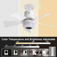 ✨🍃Intelligenter Deckenventilator mit Beleuchtung, RGB und Bluetooth-Lautsprecher