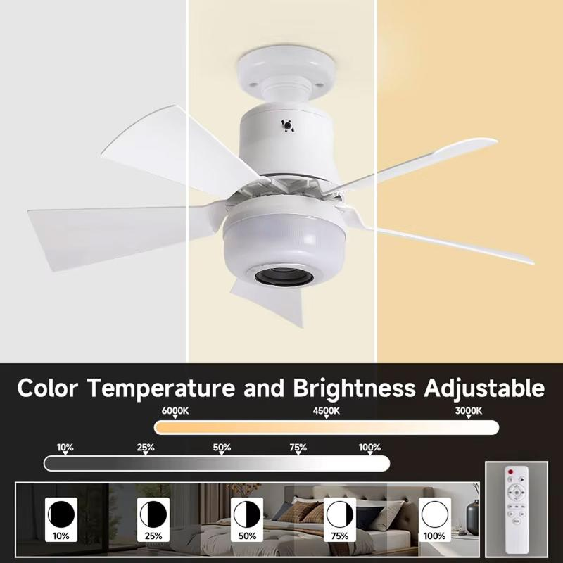✨🍃Intelligenter Deckenventilator mit Beleuchtung, RGB und Bluetooth-Lautsprecher