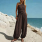 💃50% RABATT Elegantes Damen-Set Ein-Schulter-Top & Weite Hose🌸