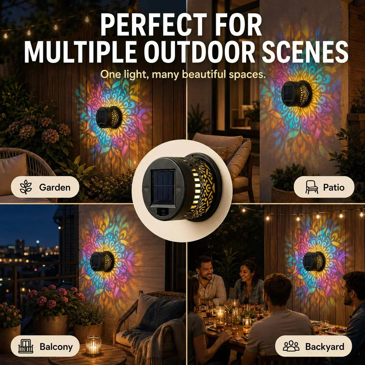 🌞 50 % RABATT! 🌀 Solar-Mandala-Licht – Atemberaubende Musterprojektion, 2-in-1-Design für Boden und Wand, wasserdicht (IP65) und automatische Ein-/Ausschaltung 🌿