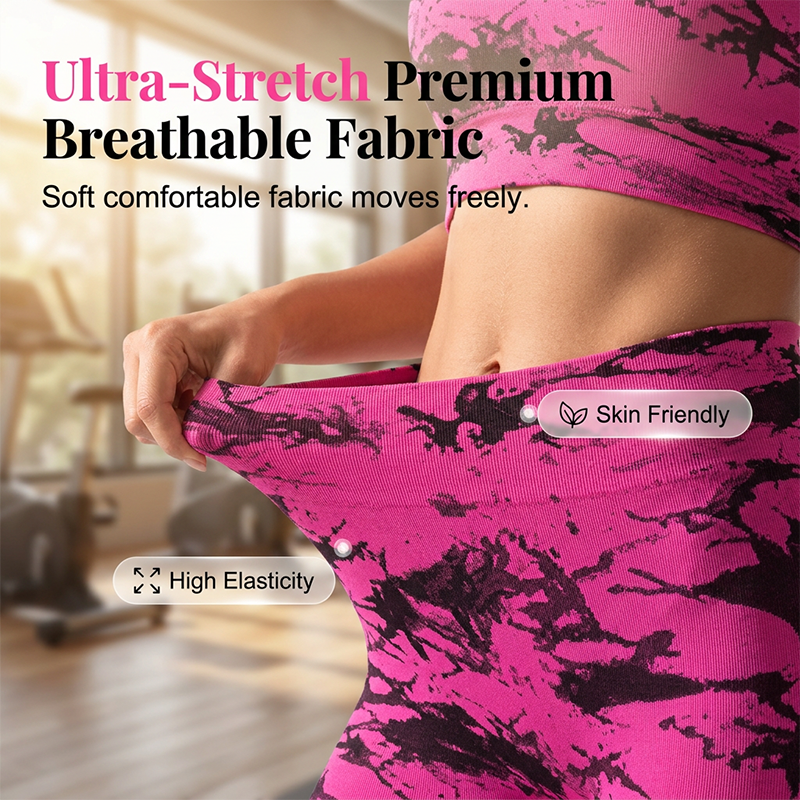 💪 NUR FÜR BEGRENZTE ZEIT: 50 % RABATT! ✨ Sportoutfit für Damen mit figurformendem Effekt – stützend, squat-proof, hohe Taille 🔥