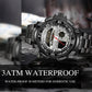 Multifunktionale Herren Sportuhr ⌚ Dual-Zeit, Stoppuhr & Wasserdichtes Design
