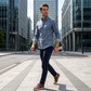 Herrenhemd in Modern Fit mit Karomuster