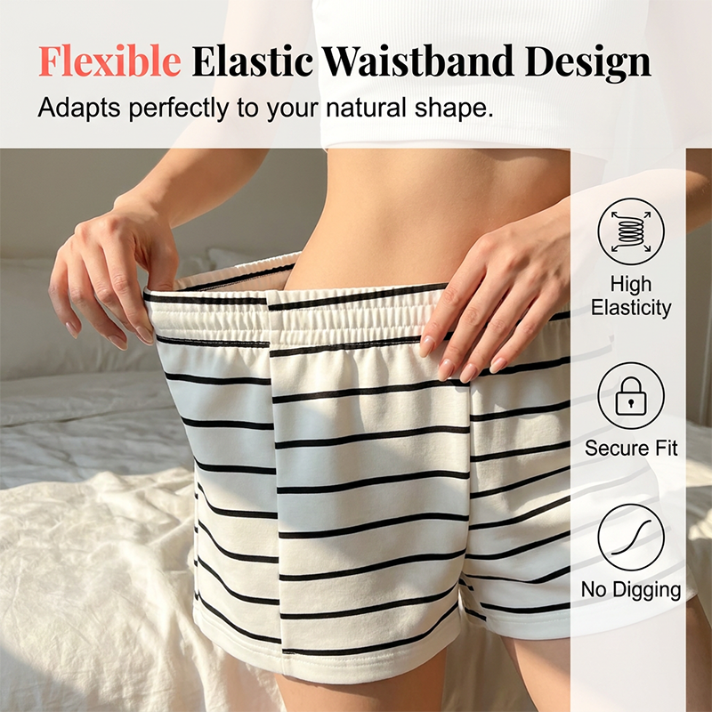 🏆LETZTER TAG DES SALE – 50 % RABATT🔥Set aus gestreiftem, ärmellosem Oberteil und Shorts für Damen