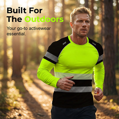 👕 59% RABATT! 🏃‍♂️ Sportliches Herren-Longsleeve – Feuchtigkeitsableitend & mit dezentem Print – Perfekt für aktive Tage, Joggen oder Freizeit – atmungsaktiv und bequem 🌿