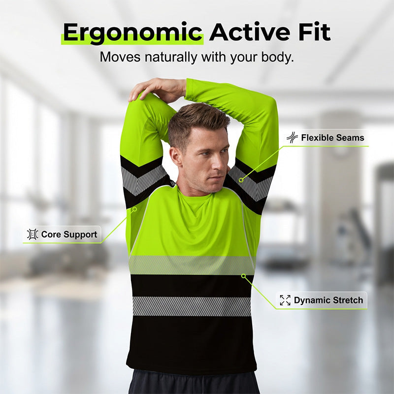 👕 59% RABATT! 🏃‍♂️ Sportliches Herren-Longsleeve – Feuchtigkeitsableitend & mit dezentem Print – Perfekt für aktive Tage, Joggen oder Freizeit – atmungsaktiv und bequem 🌿
