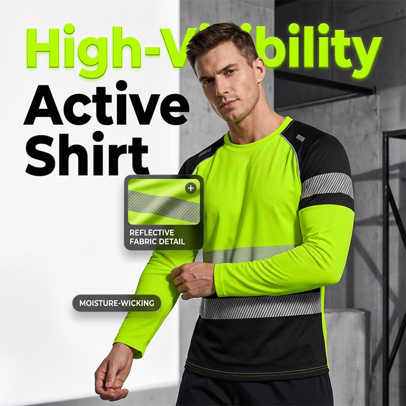 👕 59% RABATT! 🏃‍♂️ Sportliches Herren-Longsleeve – Feuchtigkeitsableitend & mit dezentem Print – Perfekt für aktive Tage, Joggen oder Freizeit – atmungsaktiv und bequem 🌿