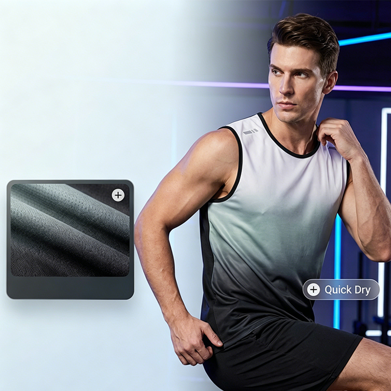 💪 58% RABATT! 🏋️‍♂️ Sport-Tanktop für Herren mit Farbverlauf – Leicht & schnell trocknend – Atmungsaktives Mesh, schweißableitend – perfekt für Gym, Laufen oder heiße Tage 🔥