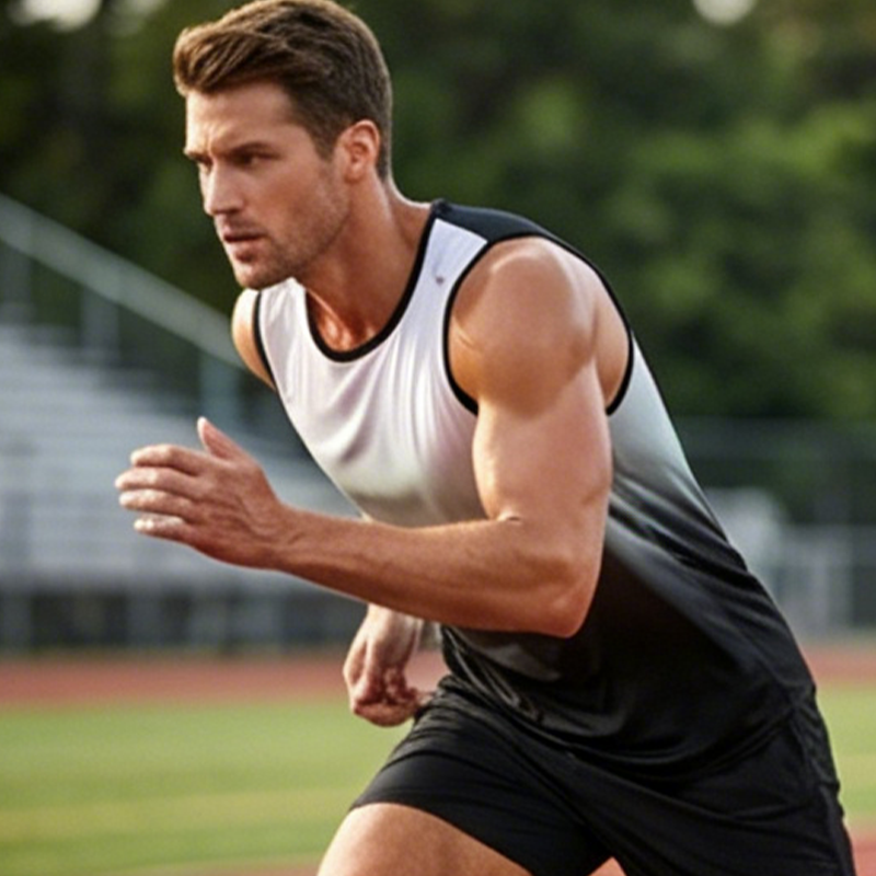 💪 58% RABATT! 🏋️‍♂️ Sport-Tanktop für Herren mit Farbverlauf – Leicht & schnell trocknend – Atmungsaktives Mesh, schweißableitend – perfekt für Gym, Laufen oder heiße Tage 🔥