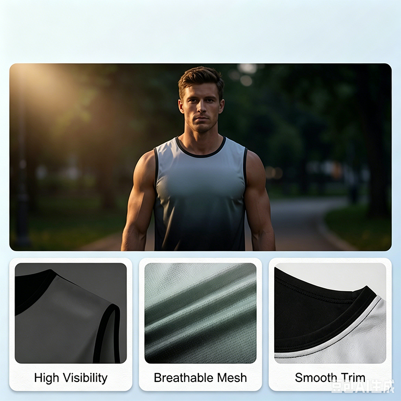 💪 58% RABATT! 🏋️‍♂️ Sport-Tanktop für Herren mit Farbverlauf – Leicht & schnell trocknend – Atmungsaktives Mesh, schweißableitend – perfekt für Gym, Laufen oder heiße Tage 🔥