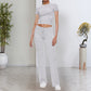 🎉2026 NEUE PRODUKTE – HEISSER VERKAUFSSCHLAGER✨ Damen-Casual-Set aus uni-farbenem T-Shirt und Straight-Leg-Hose