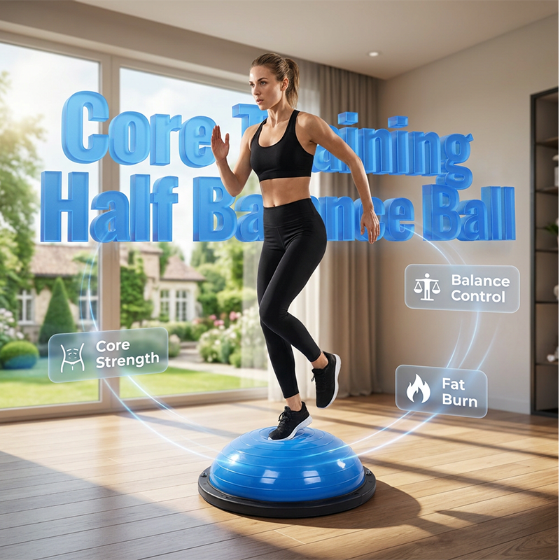📢📢50 % RABATT !! ⏰Halber Balanceball-Trainer mit Widerstandsband