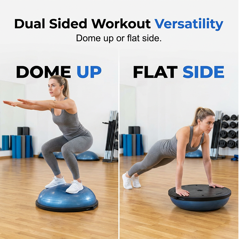 📢📢50 % RABATT !! ⏰Halber Balanceball-Trainer mit Widerstandsband