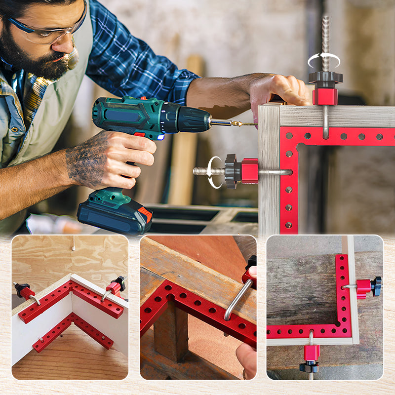 📐 Aluminium-Winkel & 90°-Spannblock-Set – vielseitig für Holzverbindungen, Rahmen & DIY-Projekte 🪚