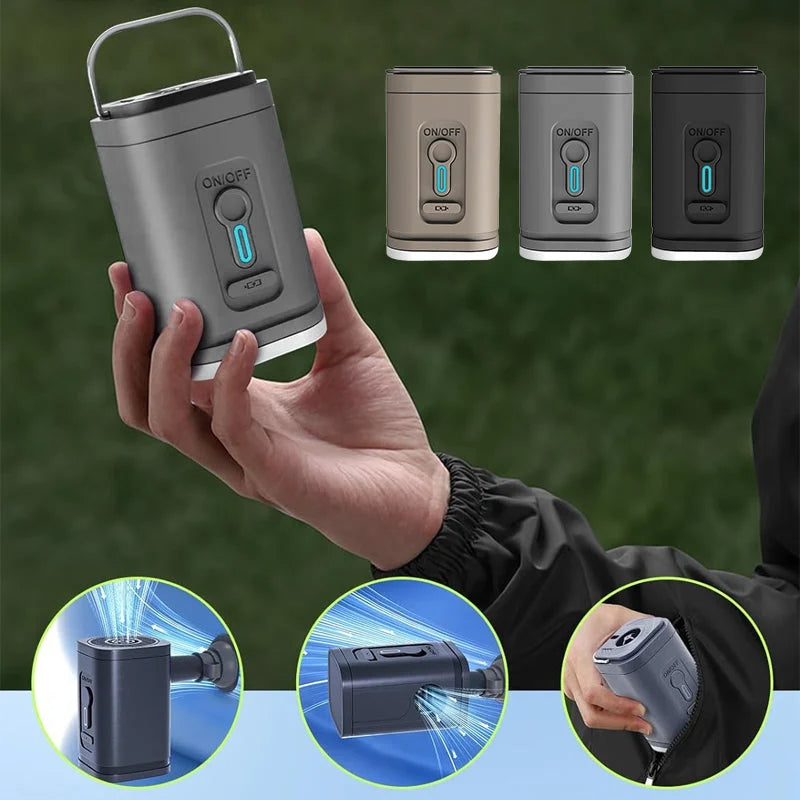 🏕️ PROMO FLASH : 50% DE RÉDUCTION ! Pompe à Air Rechargeable pour Camping – Gonflage Rapide 200 L/min, Éclairage LED & Batterie 1200 mAh for des Aventures Sans Tracas ✨🔋