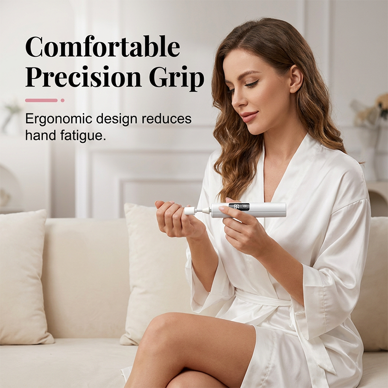 💎NUR KURZE ZEIT 50% RABATT!✨Professionelles elektrisches Nagelfeilen-Set mit Digitaldisplay & 4 Aufsätzen – Kabellos, ergonomisch für Heim-Maniküre & Pediküre
