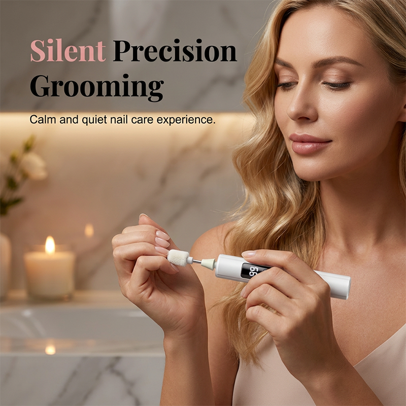 💎NUR KURZE ZEIT 50% RABATT!✨Professionelles elektrisches Nagelfeilen-Set mit Digitaldisplay & 4 Aufsätzen – Kabellos, ergonomisch für Heim-Maniküre & Pediküre