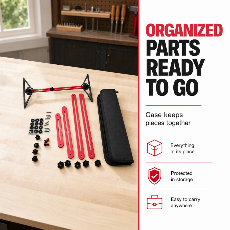 🎉 2026 Sale — Über 27.000 verkauft! 📐 Multifunktionales Holzbearbeitungs-Anreißwerkzeug-Set – Premium-Aluminium 🔧