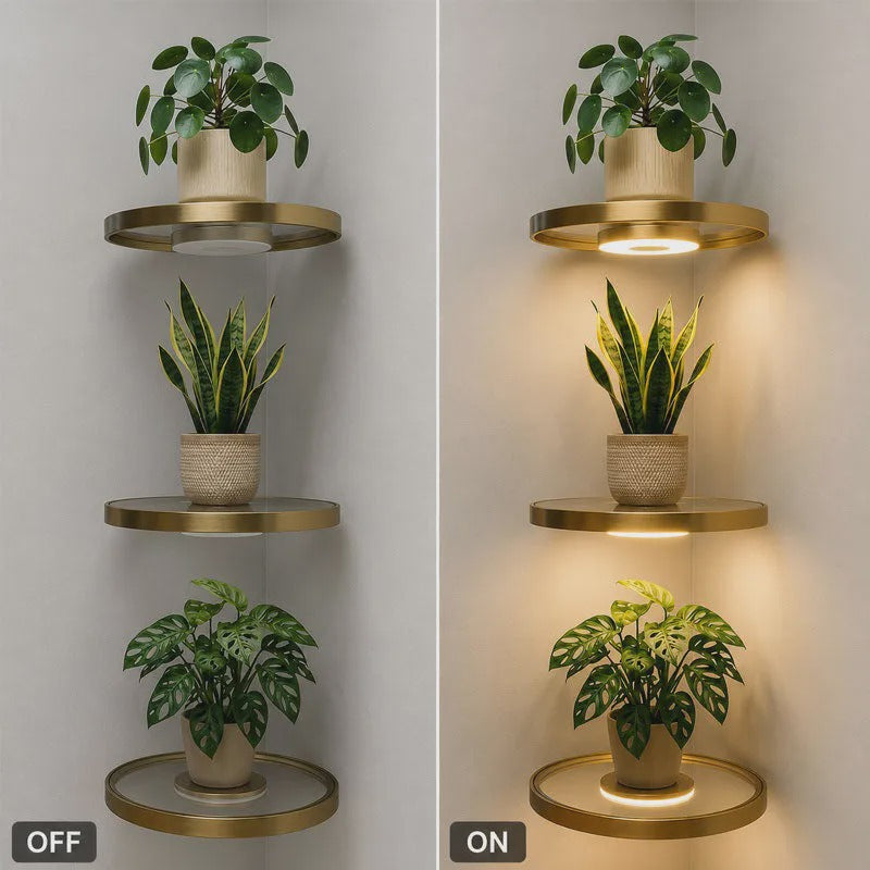 🍀BEFRISTET 50% RABATT! ✨Schwebendes Wandregal mit integriertem Ambiente-LED-Licht
