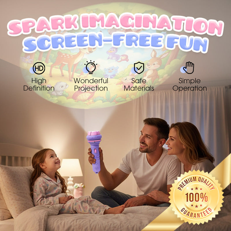 🧠 -50% ! 🌟 Projecteur d’Histoires pour Enfants – ABS – Cartes Interchangeables Animaux & Lettres – Stimule Imagination et Langage – Cadeau Éducatif 🦁