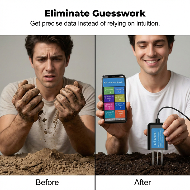 🌱 ZEITLICH BEGRENZT 50% RABATT! 📊 7-in-1 USB Bodentester – Bodenanalyse über praktische App 📱