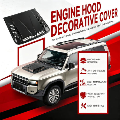 Universelle dekorative Motorhauben-Luftöffnung aus ABS – sportlicher Haubenscoop als Styling-Accessoire für Ihr Auto