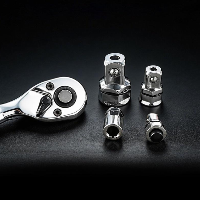 📢📢Limitiertes Angebot – 55% !!⏰CR-V Stahl Ratschenschlüssel-Adapter Steckschlüssel-Konverter-Set