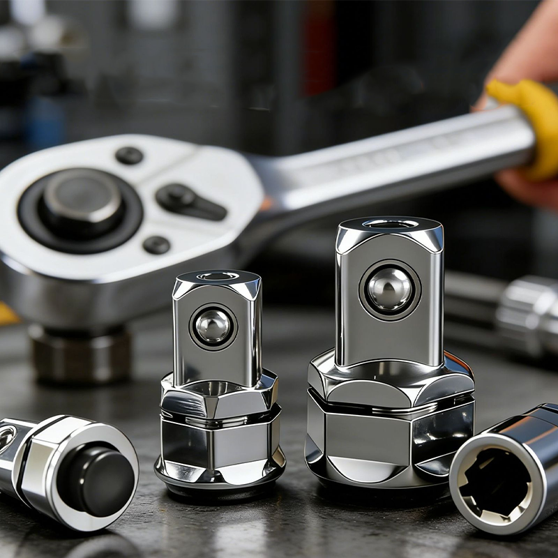 📢📢Limitiertes Angebot – 55% !!⏰CR-V Stahl Ratschenschlüssel-Adapter Steckschlüssel-Konverter-Set