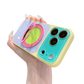 📱Handyhülle mit 360°-drehbarem Ringständer im Color-Block-Design