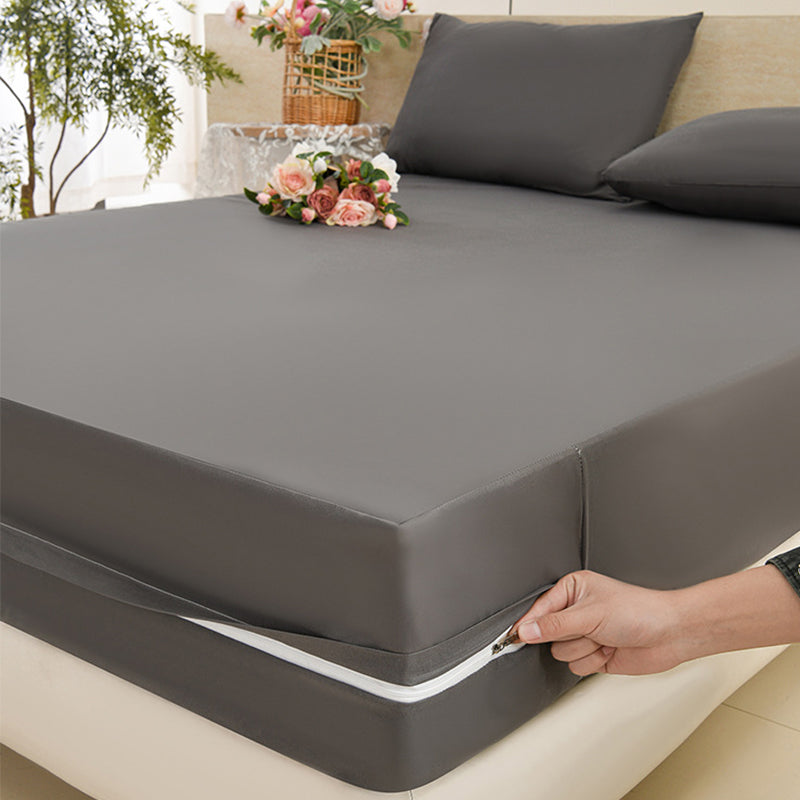 🛏️✨ Protège-matelas à fermeture éclair – Tissu respirant, enveloppe complète, protégez votre literie de la poussière, des acariens et des taches, pour un sommeil sain et serein 🌙💤