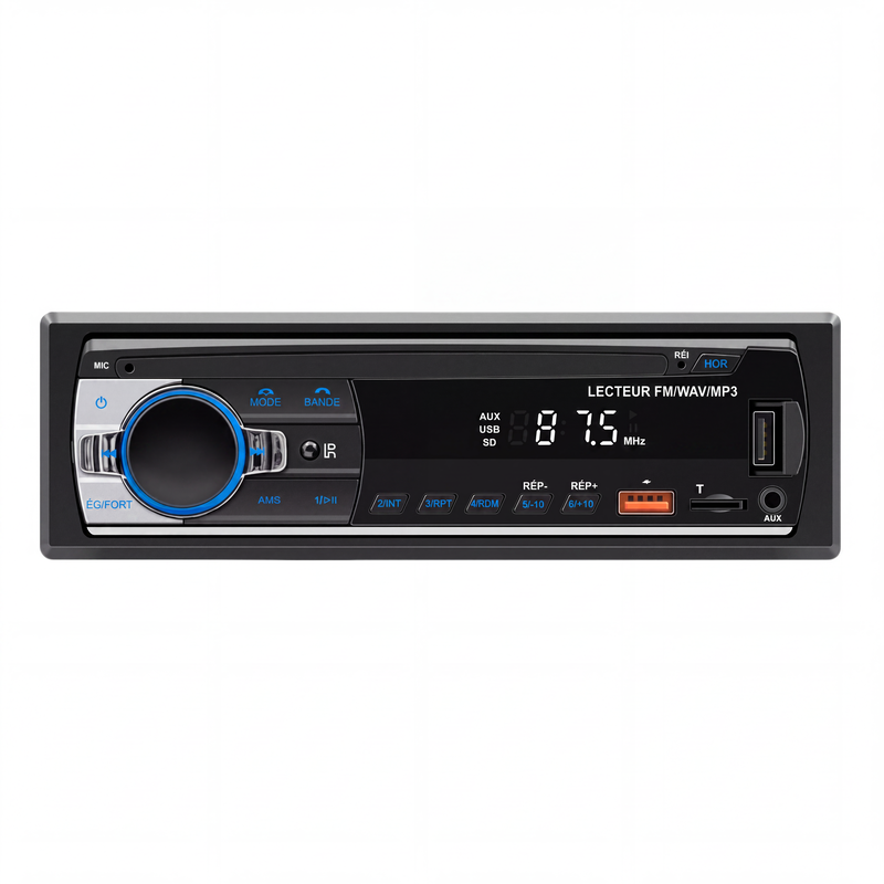 🎵🚗 Autoradio Bluetooth 5.0 – Double USB, son haute qualité, appels mains libres, votre musique et vos conversations en toute clarté, pour une conduite plus sûre et plus agréable 📻✨