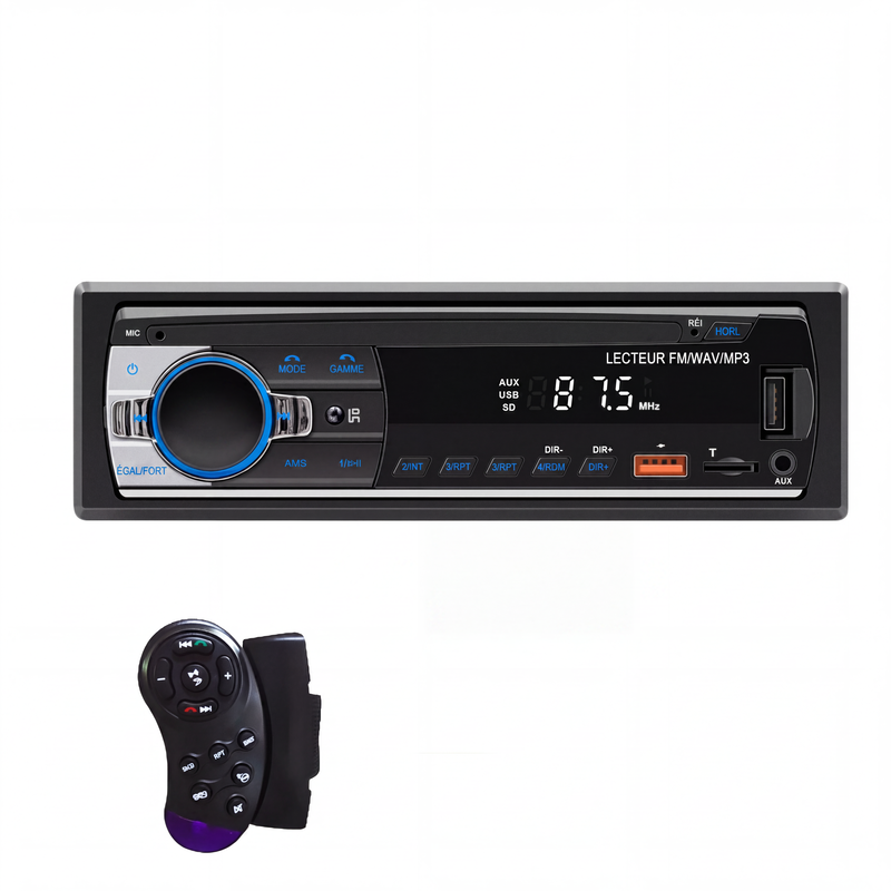 🎵🚗 Autoradio Bluetooth 5.0 – Double USB, son haute qualité, appels mains libres, votre musique et vos conversations en toute clarté, pour une conduite plus sûre et plus agréable 📻✨