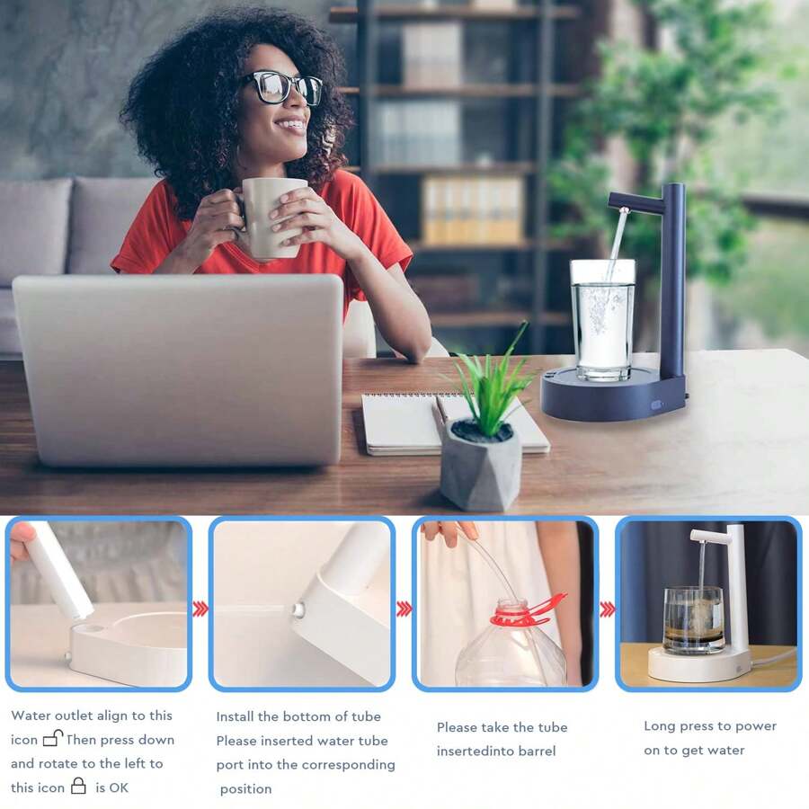 🚰💧 -50% ! 🏢Distributeur d’Eau Tenzo – Rechargeable, Pratique & Idéal pour le Bureau