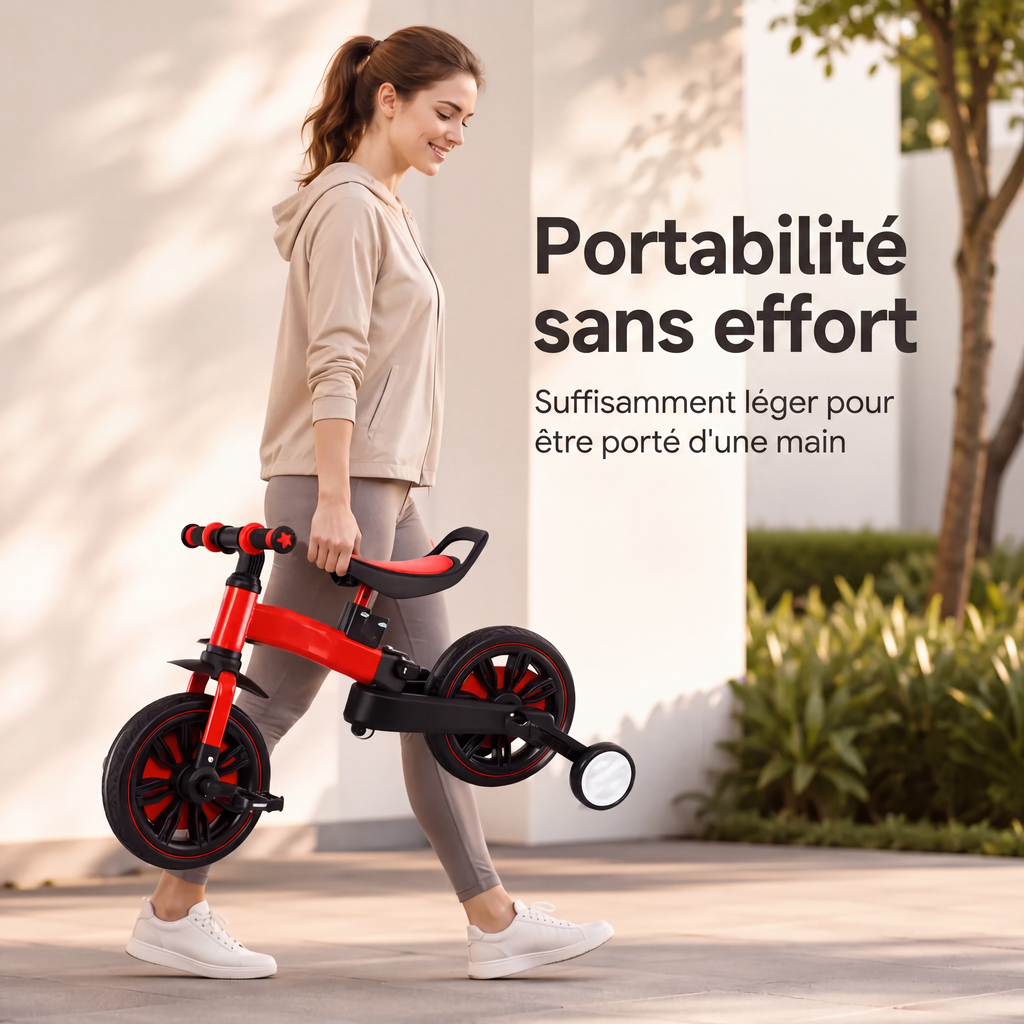 Tricycle draisienne pour enfants 3 en 1