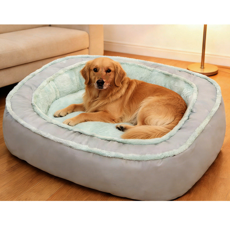 📢📢50 % DE RÉDUCTION !! ⏰Lit Confortable pour Animaux – Mousse de Soutien & Double Texture Respirante pour un Repos Douillet.