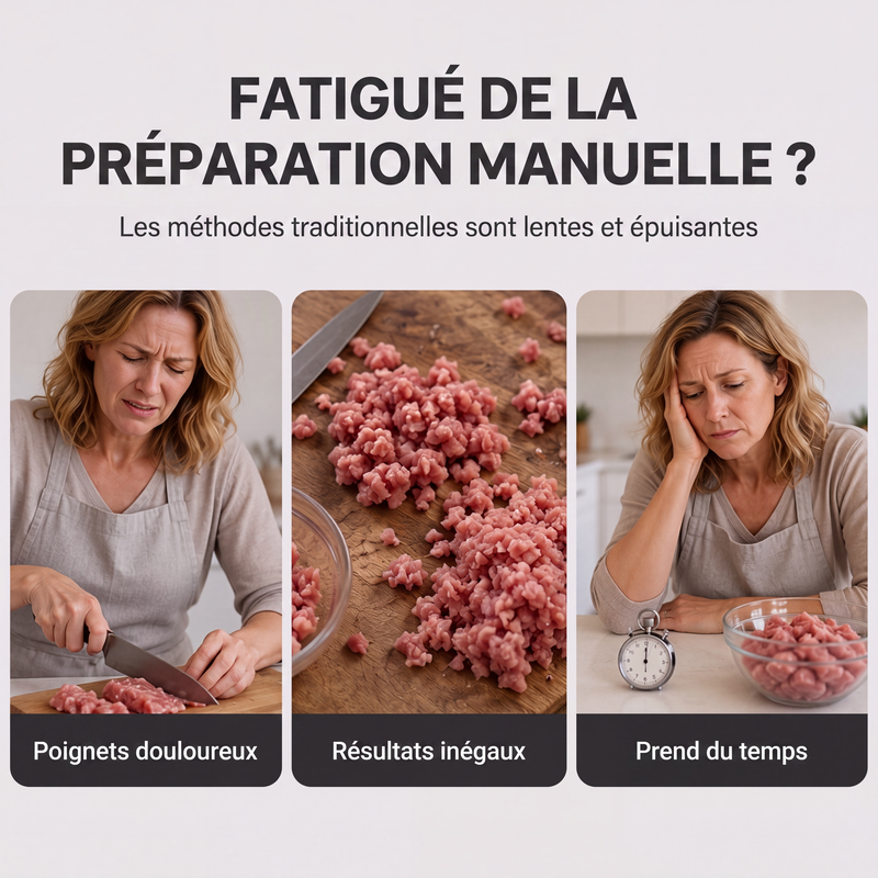 🛒 Offre limitée : –50 % ! 🔪 Robot de cuisine 2000W – Fini les hachages interminables et les textures irrégulières – Lames pro, bol 2/3L, acier inoxydable – Idéal pour viande, légumes et repas bébé 🥩