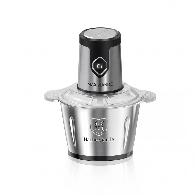 🛒 Offre limitée : –50 % ! 🔪 Robot de cuisine 2000W – Fini les hachages interminables et les textures irrégulières – Lames pro, bol 2/3L, acier inoxydable – Idéal pour viande, légumes et repas bébé 🥩