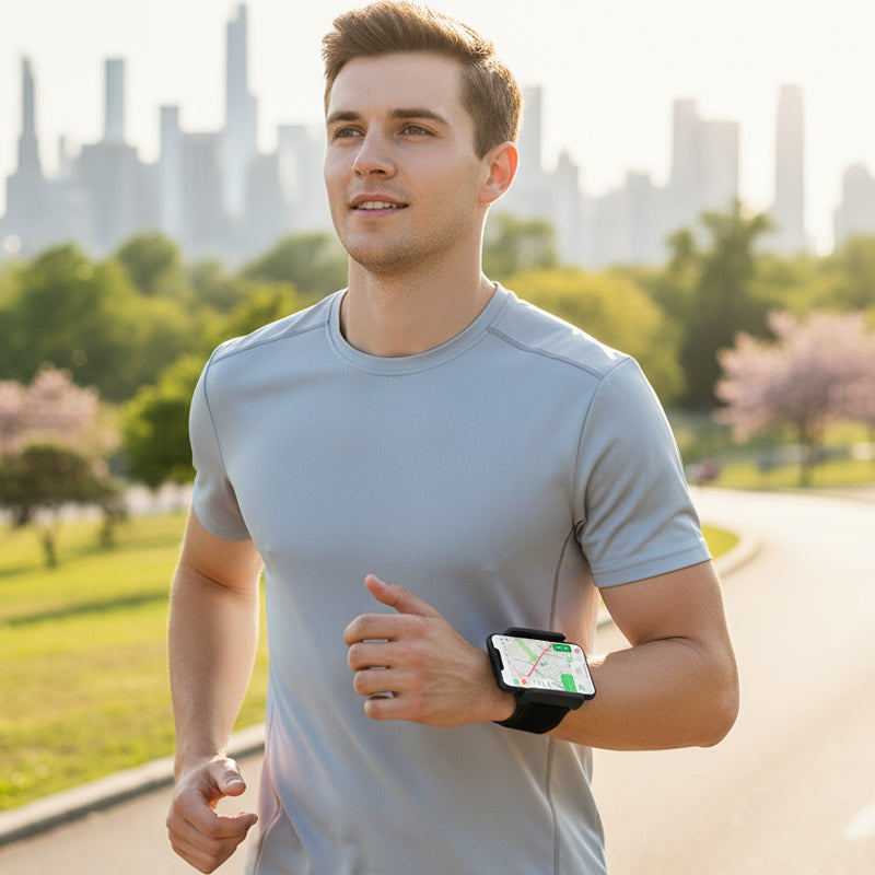 📱 PROMO FLASH : 50% DE RÉDUCTION ! Support de Téléphone Rotatif à 360° – Bracelet & Brassard 2-en-1 for Mains Libres en Course et Livraison 💪✨