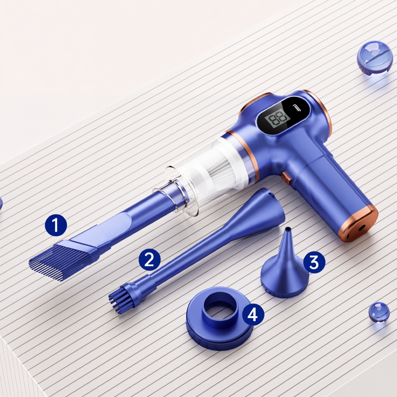 🚗 PROMO FLASH : -50 % ! 🧹 Aspirateur Sans Fil Haute Puissance – 2-en-1 Aspiration & Soufflage, Compact pour Voiture et Maison ✨